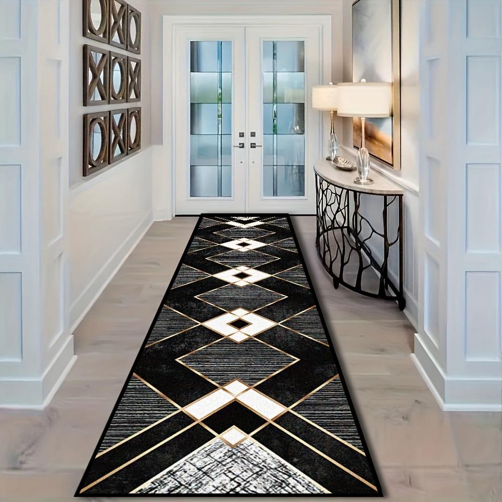 

[Golden Diamond Velvet]1pc European Luxury Carpet, Soft Decorative Carpet, Creative Kitchen Carpet, Villa Corridor Long Carpet 1pc Flannel 40x60cm