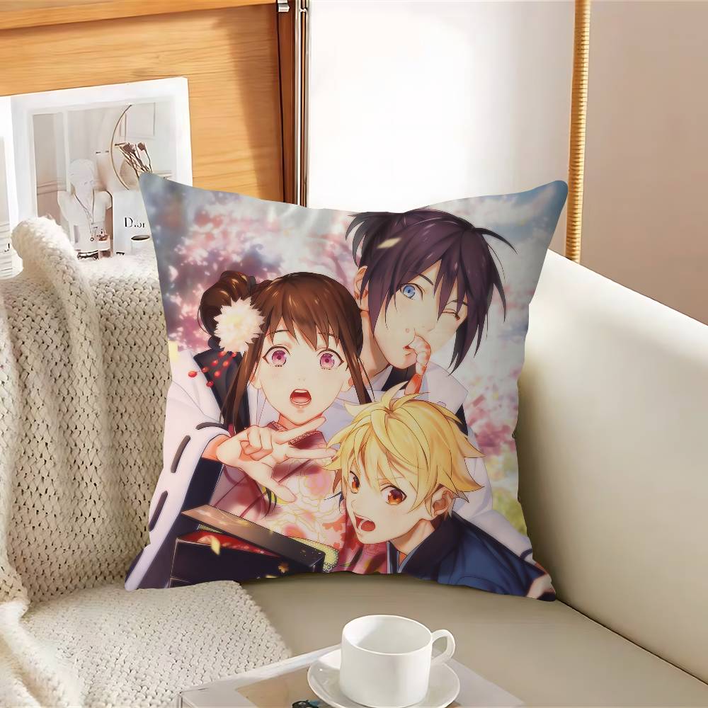 Anime N-Noragami Pillow Cushion Cover Pillowcase Living Room Sofa Home Decor Customized