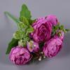 7 Heads Small Peonies Mini Decorative 6 Colors Natural Fake Persian Rose Flowers  Home Decorative