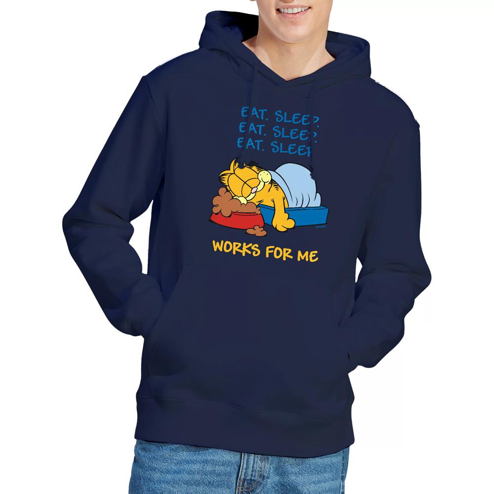 Garfield Mens Works For Me Hoodie