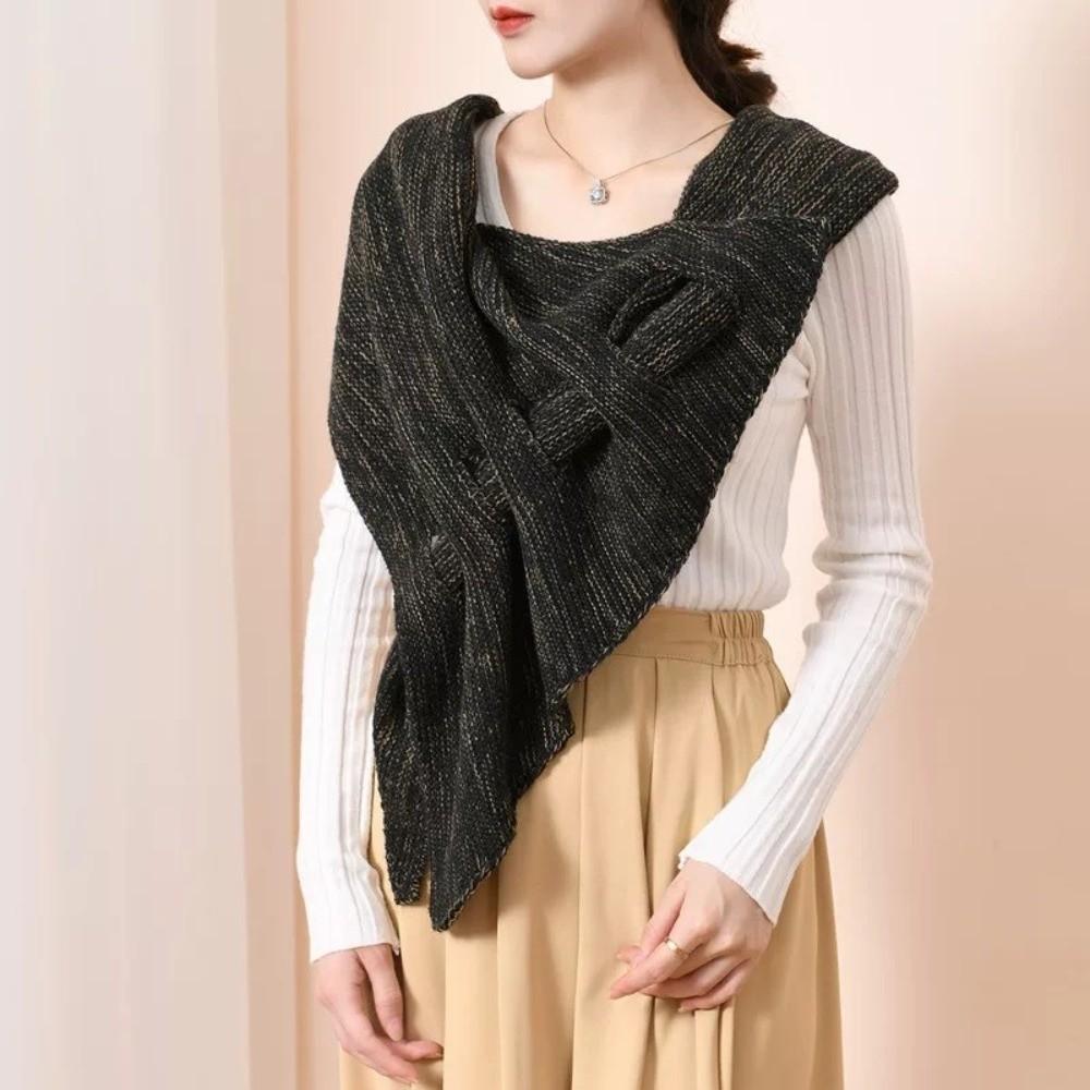 Multi-functional Knitted Triangular Scarf Soft Headscarf New Shawl  Autumn and Winter