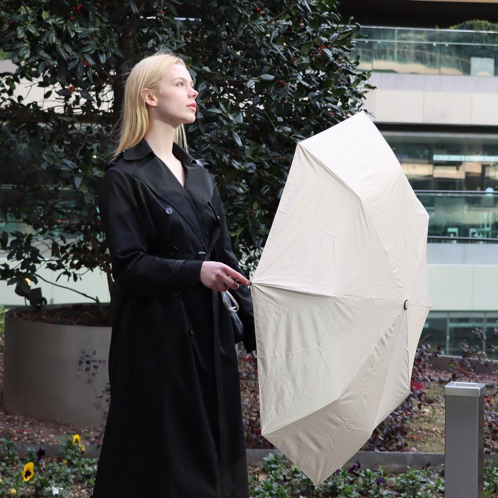 Biggdesign Moods Up Yellow Automatic UV Umbrella, Windproof, Quick-Drying, Compact Size For Bags