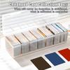 Clear Plastic Compartmentalized Organizer Box Holds 550+ Game Cards Storage Box With Adjustable Divider For Cards 1Pcs