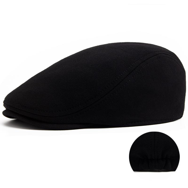 Men's Peaked Cap Vintage British Beret Women's Fashion Knitted Forward Hat
