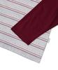 ESCAPEFROM Burgundy Star Logo Stripe Full Print Long Sleeve