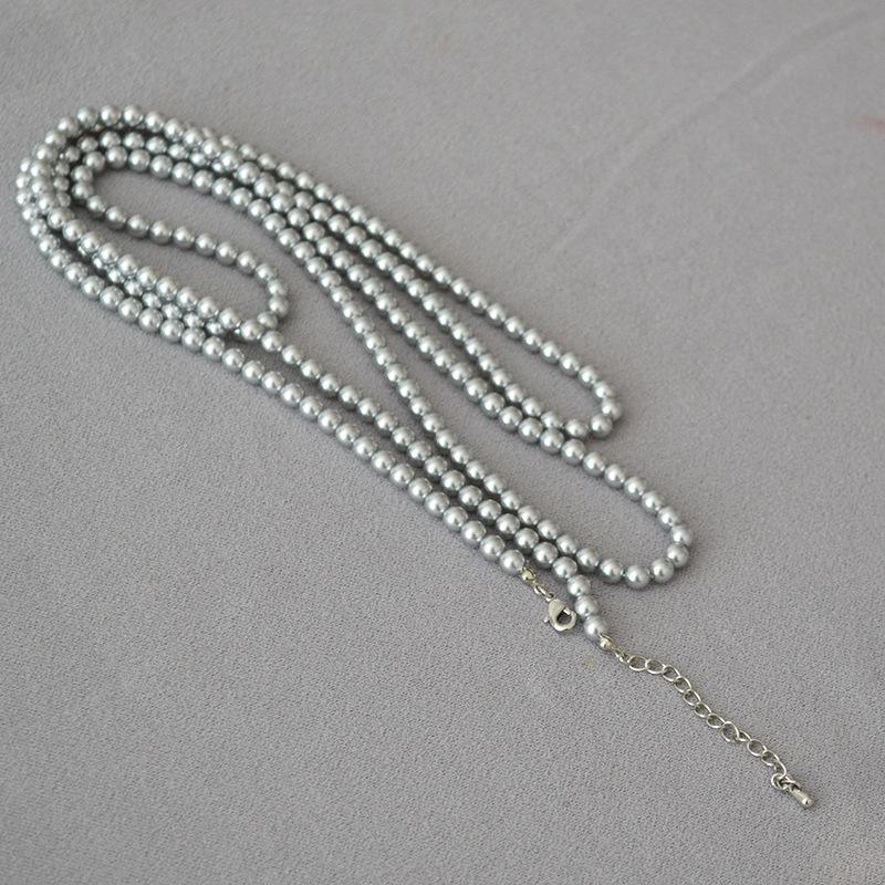 

Элегантное французское колье-свитер с блестящим жемчугом для женщин