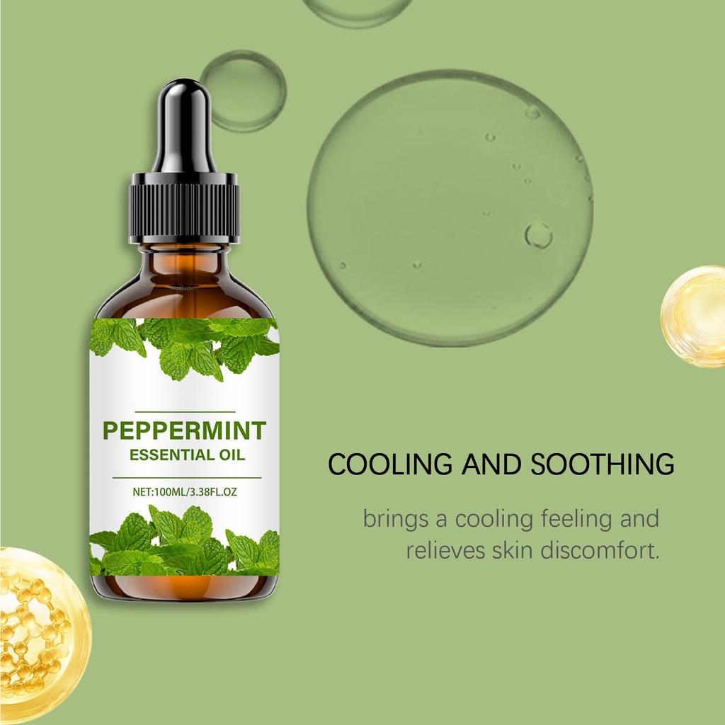 Mint Care Serum Oil Gentle Moisturizing Firming Face And Body Skin Refreshing Moisturizing Massage Oil 100ML