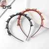 2Pcs Women Headband with Clips Double Layer Design Anti-slip Hairband Bang Braided Hair Hoop Hair Accessories
