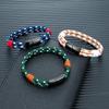 Black Stainless Steel Nautical Rope Bracelet Men Women Handmade Woven Double-Layer Design Couple Jewelry Gifts
