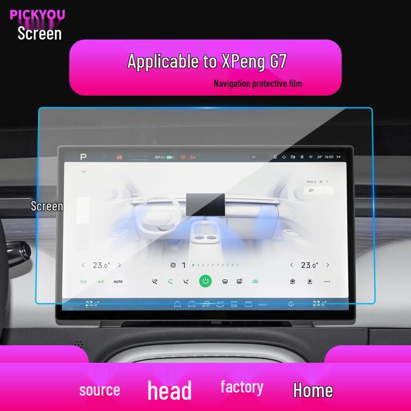 Xpeng G7, G6, G9 Protective Tempered Film for Console and Instrument Screens