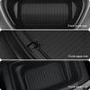 For Tesla Model Y Juniper 2025-2026 TPE Car Front Rear Trunk Mat Waterproof Wear-resistant All Weather Trunk Mats Backrest Amagi