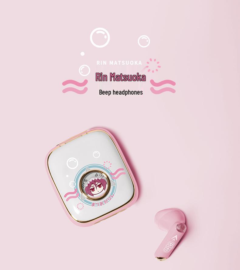 Matsuoka Rin Bluetooth Wireless In-Ear Headphones - Anime Edition