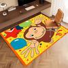 1pc Curious George Print Area Rug - Soft, Washable Non-Slip Indoor Mat, Living Room, Home Office Decorative Rug,Office Decorative