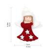 4Pcs Festival Angel Wing Ornaments For Christmas Tree Decoration Easy Hanging Design Polyester Holiday Decorations