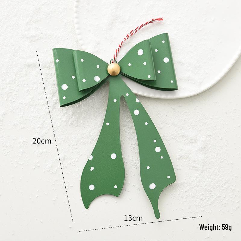 New Iron Art Snowflake Bow Christmas Tree Pendant Decoration