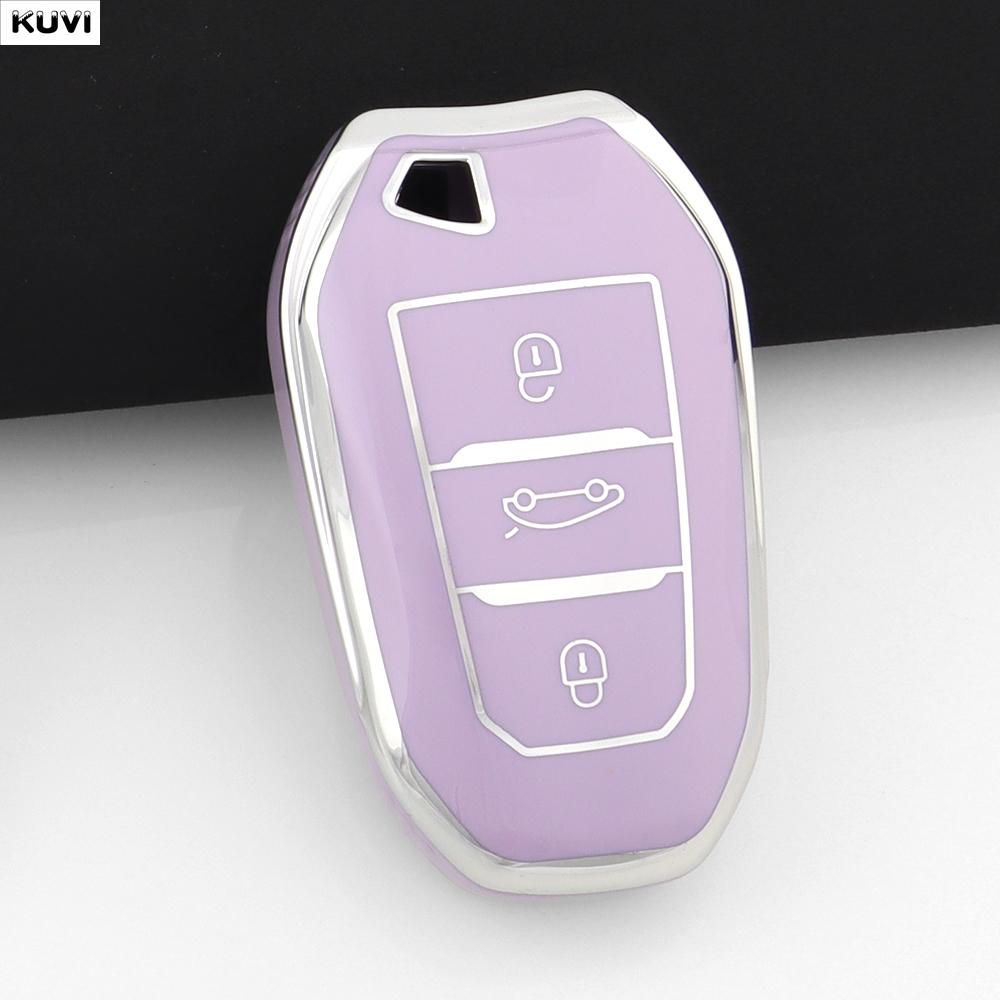 For Peugeot 2008 3008 4008 5008 308 408 508 Citroen C1 C2 C4 C6 C3-XR Picasso Grand DS3 DS5 Shell TPU Car Smart Key Case Cover