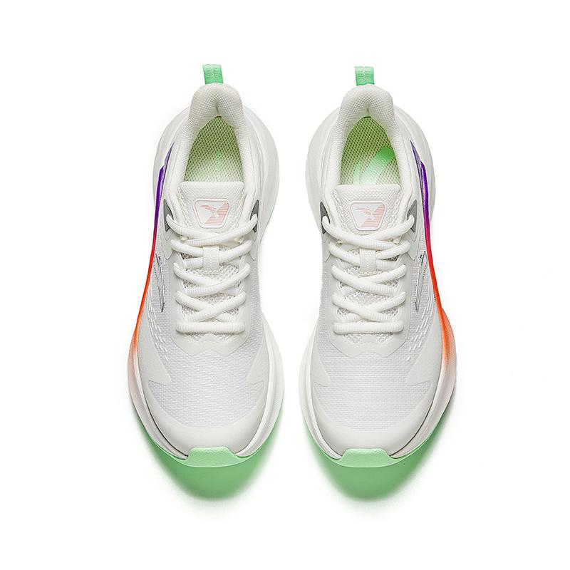 Anta Running Series Poison Spike Comfortable Simple Non-Slip Wear-Resistant Low-Top Casual Running Shoes Women sneaker White Purple Green 922435502-2