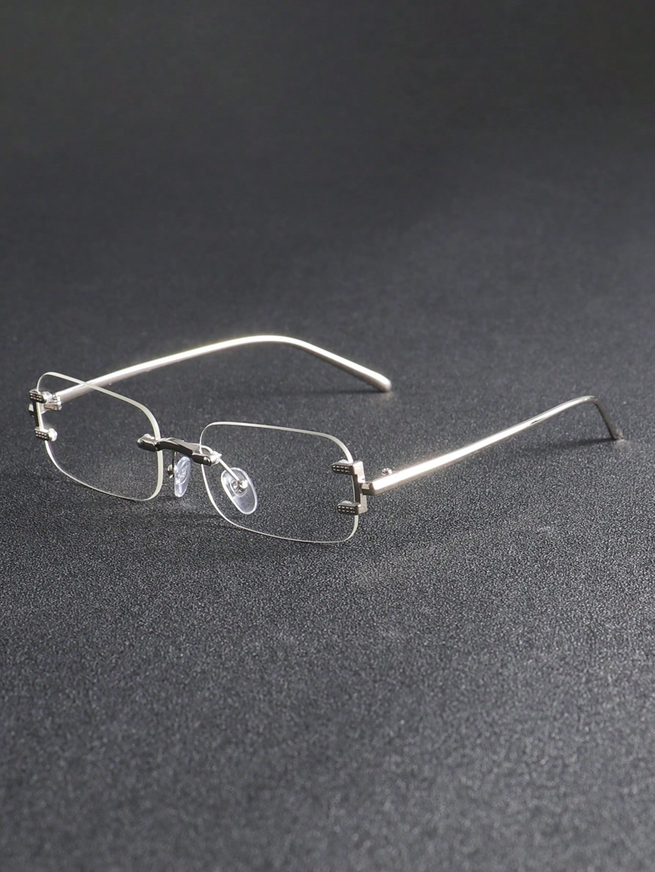 

Men s rimless fashion glasses, a great choice for outdoor leisure in summer, a perfect gift for friends серебряный
