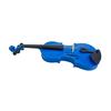 Silvio 4/4 Blue Violin - All Sizes, Beginner, Includes Case, Tuner, Rosin, Shoulder Rest, 2 Violin Bows, Extra Strings and Mute - Black - Suitable for