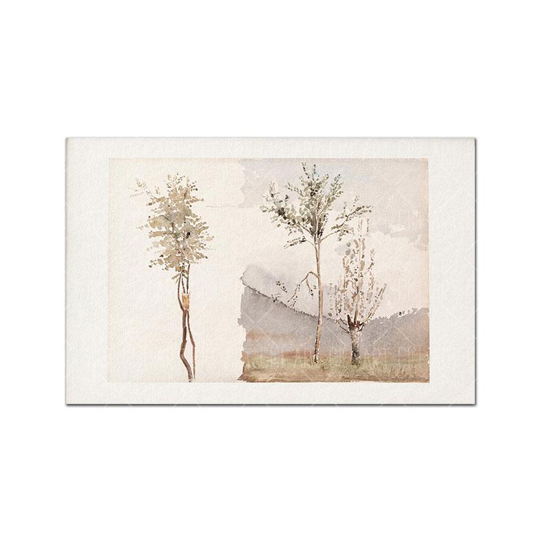 Vintage Neutral Tone Poster Watercolor Sketches Art Print French Country Canvas Oil Painting Wall Picture Living Room Home Decor