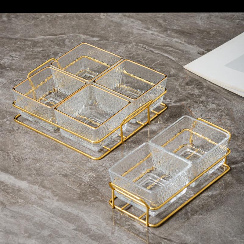 Ru Han Light Luxury Acrylic Fruit Plate with Stand and Lid