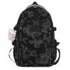 Schoolbag backpack new fashion trend casual foreign style simple backpack printing large capacity college style school season schoolbag
