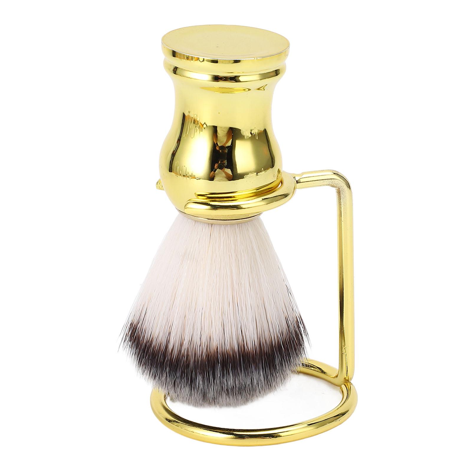 

Помазок для бритья с подставкой Синтетический ворс Помазок для бритья с подставкой для мужчин Уход за бритьем