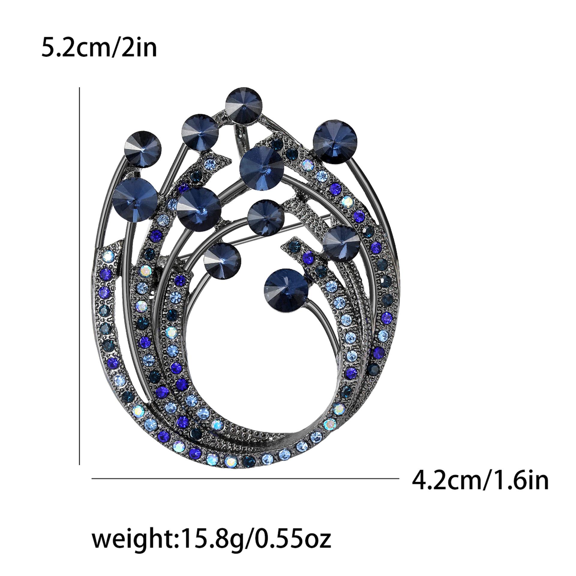 Бриллиантовая брошь Модная индивидуальная универсальная брошь со стразами для корсажа, блейзера, свитера, булавки, аксессуары