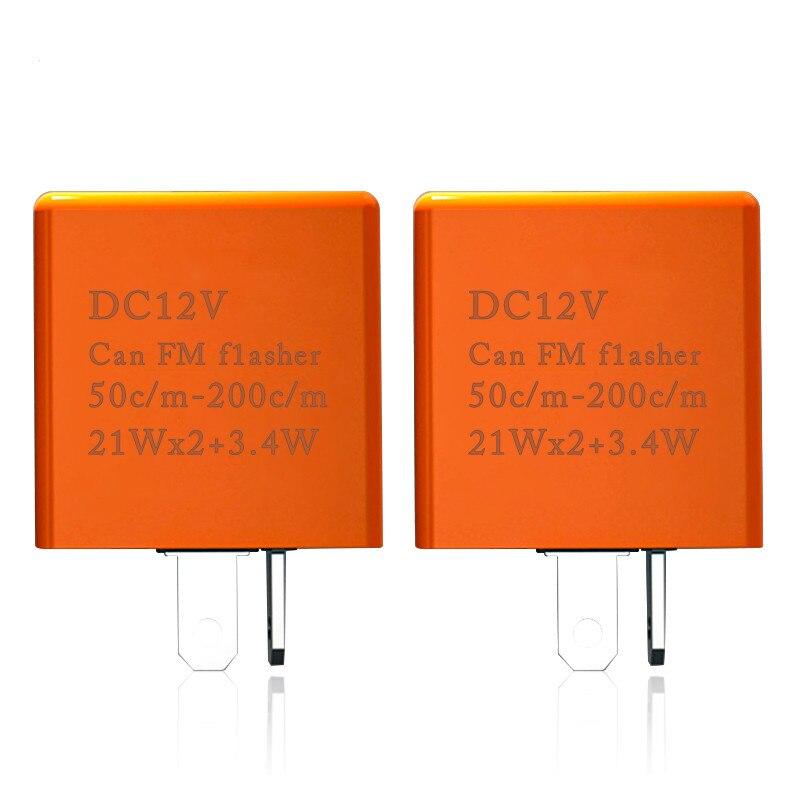 2pinové motocyklové LED blikající relé s nastavitelnou frekvencí blikajících světel směrových světel pro příslušenství k motocyklům