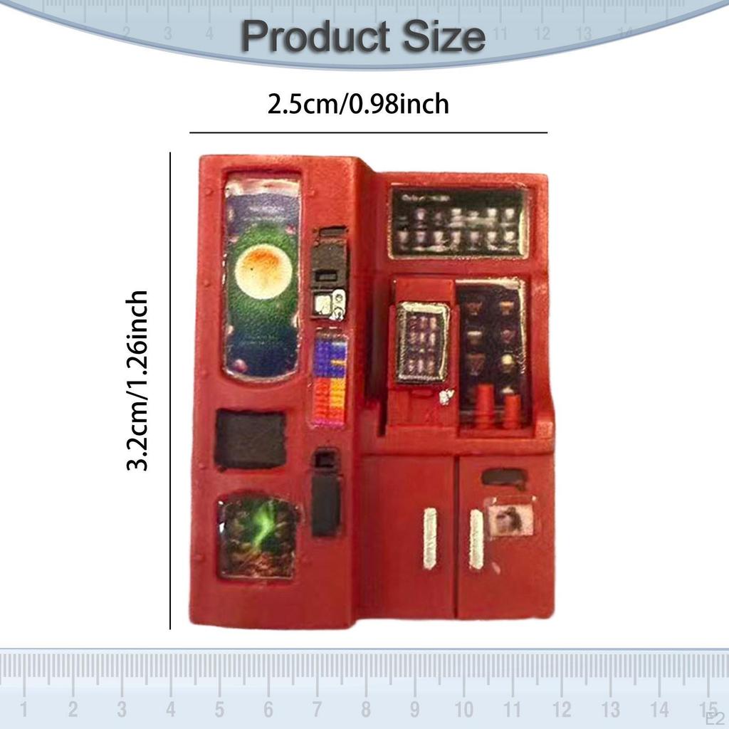 Mini Beverage Machine Model Scene Props 1/64 Realistic Dollhouse Home Accessories Vending Equipment