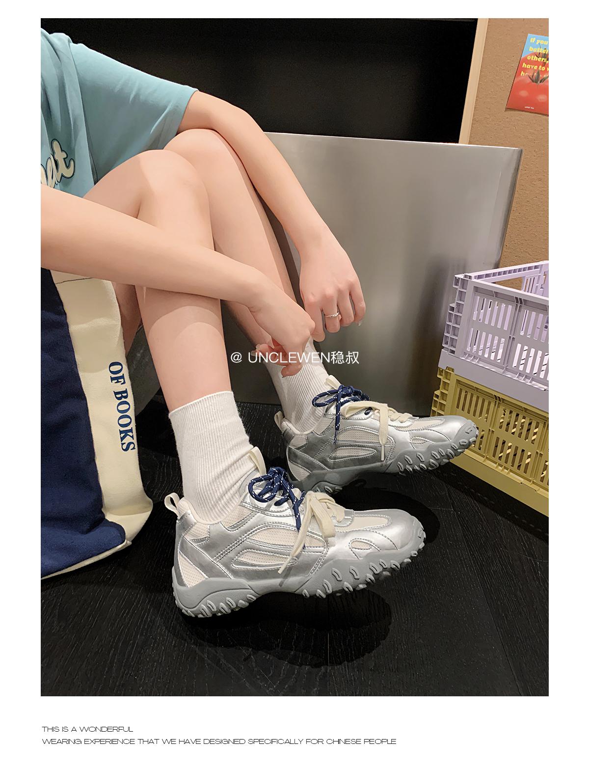 

Cowhide~ inner height increase 6cm German training shoes women s platform versatile casual sports shoes leather breathable pair of shoelaces dad shoes 35