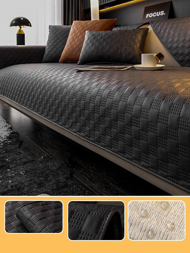 Waterproof Sofa Cover High-End Technical Fabric Luxury Leather Sofa Cushion Living Room Sofa Towel Seat Cushion Cover Universal