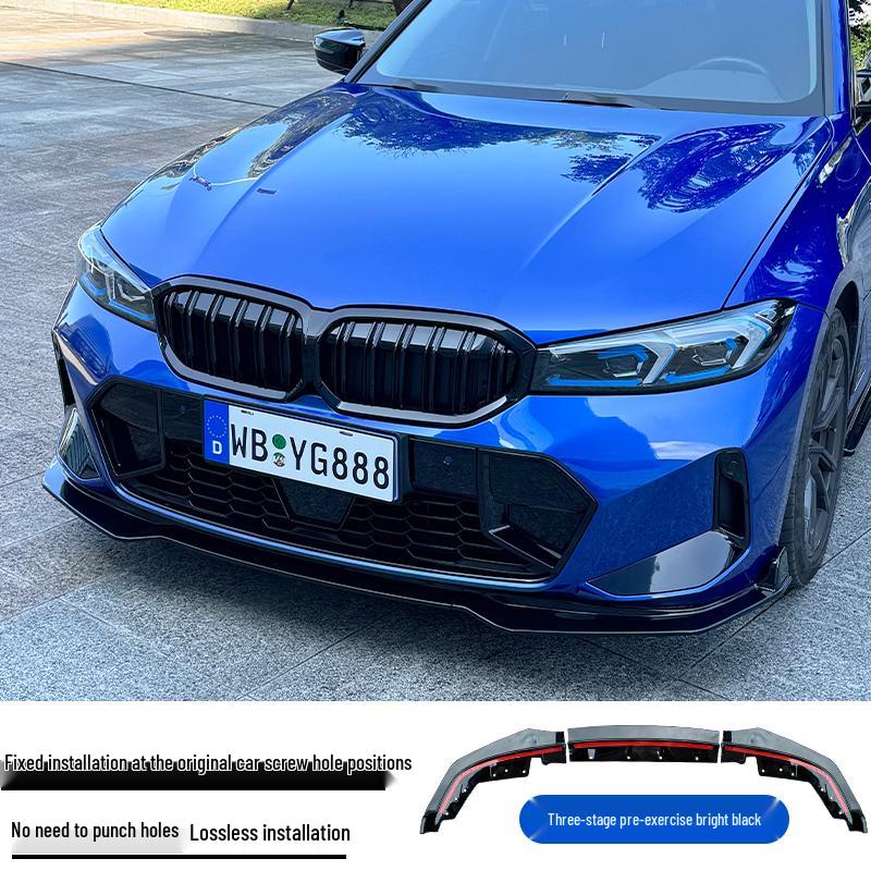 Front Lip & Bumper Kit for 20-25 BMW 3 Series - Black MP