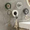 Strong Multi Functional No Drill Wall Mounted Traceless Adhesive Hooks For Bathrooms Bedroom Living Room Home