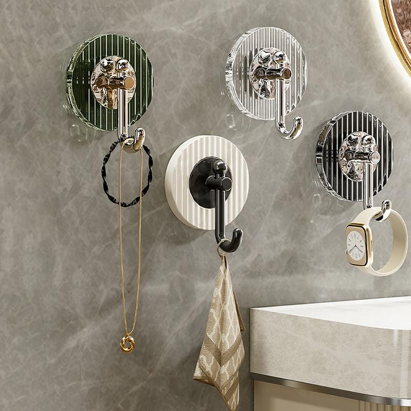 Strong Multi Functional No Drill Wall Mounted Traceless Adhesive Hooks For Bathrooms Bedroom Living Room Home