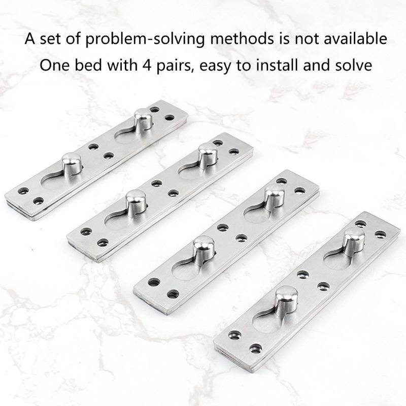 Furniture Bed Hinge Connector Brackets Invisible Bed Hanging Buckle Hardware