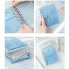 A7 Loose Leaf Notebook Clear Accordion Journal Ins Refillable Notebook  for Students