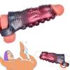 Manicotto per il pene Anello per il pene Giocattoli sessuali maschili Estensore per pene riutilizzabile Anello elastico in silicone per ingrandire Prolungare per gli uomini