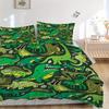 3Pcs Dinosaur Pattern Printed Bedding Set, Breathable And Soft, Machine Washable, Christmas Gift, Suitable for Bedroom Decoration, 15196