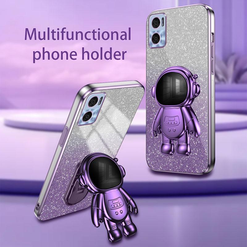 For Motorola Moto E22 4G Case Astronaut Kickstand Anti-drop Phone Cover