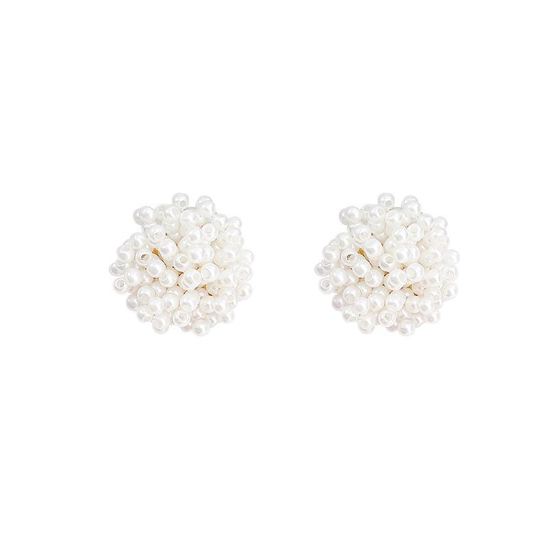 Elegante Perlen-Blumen-Feuerwerk-Ohrringe – Vielseitiger Luxus für Damen