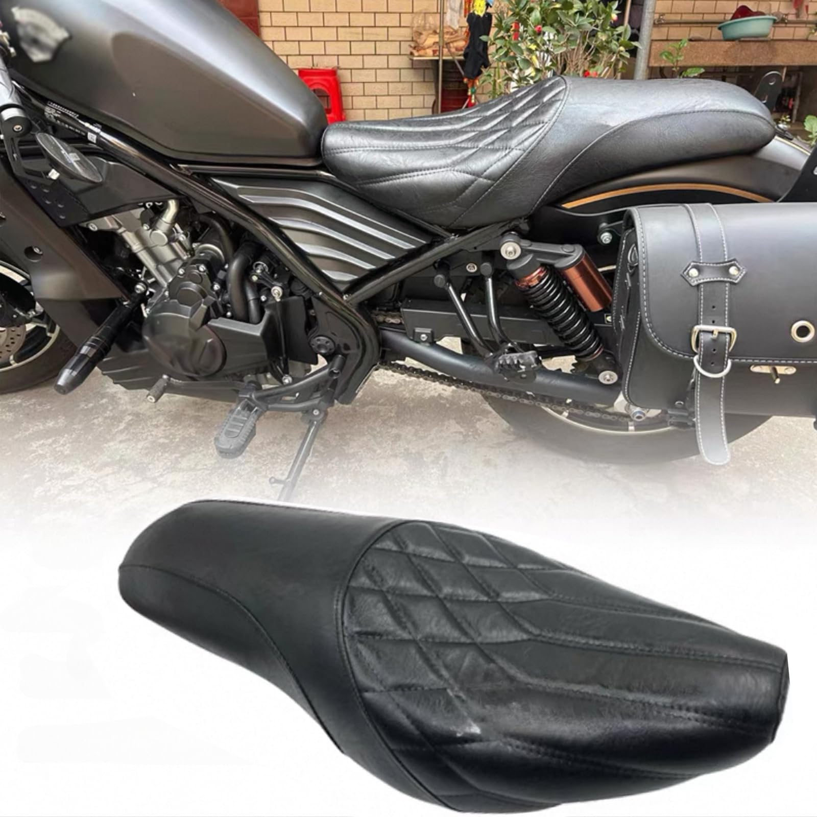 

XINMOZR Для REBLE 250 CMX250 REBEL250 REBLE CMX250 SE 2017-2025 ЦЕЛЬНАЯ ПОДУШКА СИДЕНЬЯ a