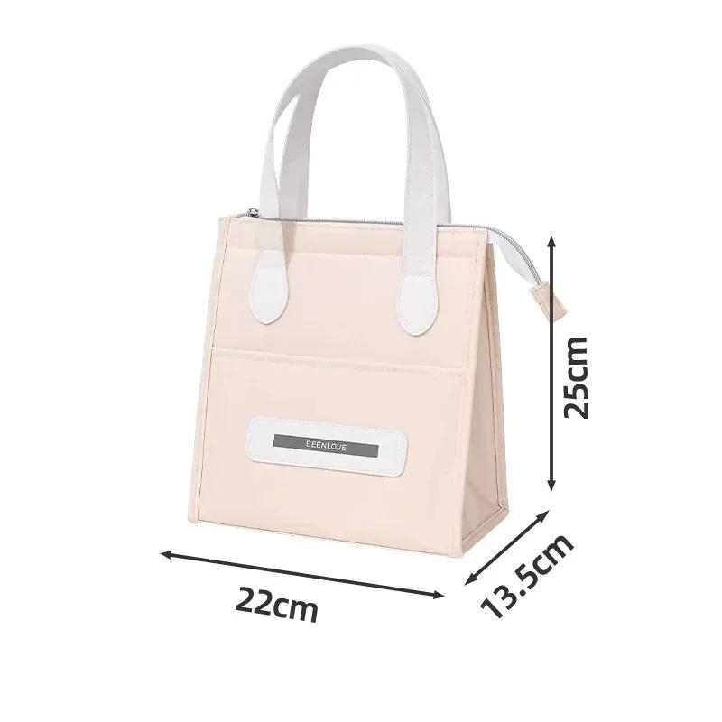 Portable Lunch Bag Insulated Refrigerated Food Safety Warm Lunch Bag Girls Warm Food Picnic Lunch Bag Ladies Lunch Bag