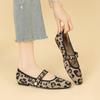 New one-word mixed belt fly-woven Mary Jane single shoes woven shoes flat-soled single shoes women