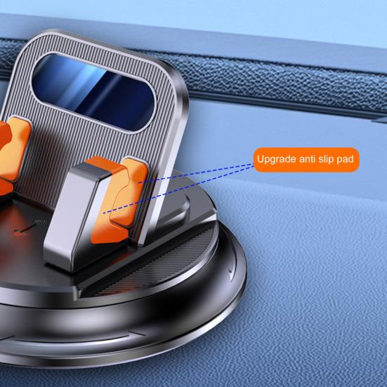 Car Phone Holder Dashboard, 360 Degree Rotating Adhesive Cell Phone Mount for Car, Anti Shake Stable Universal Stand for Most Phones