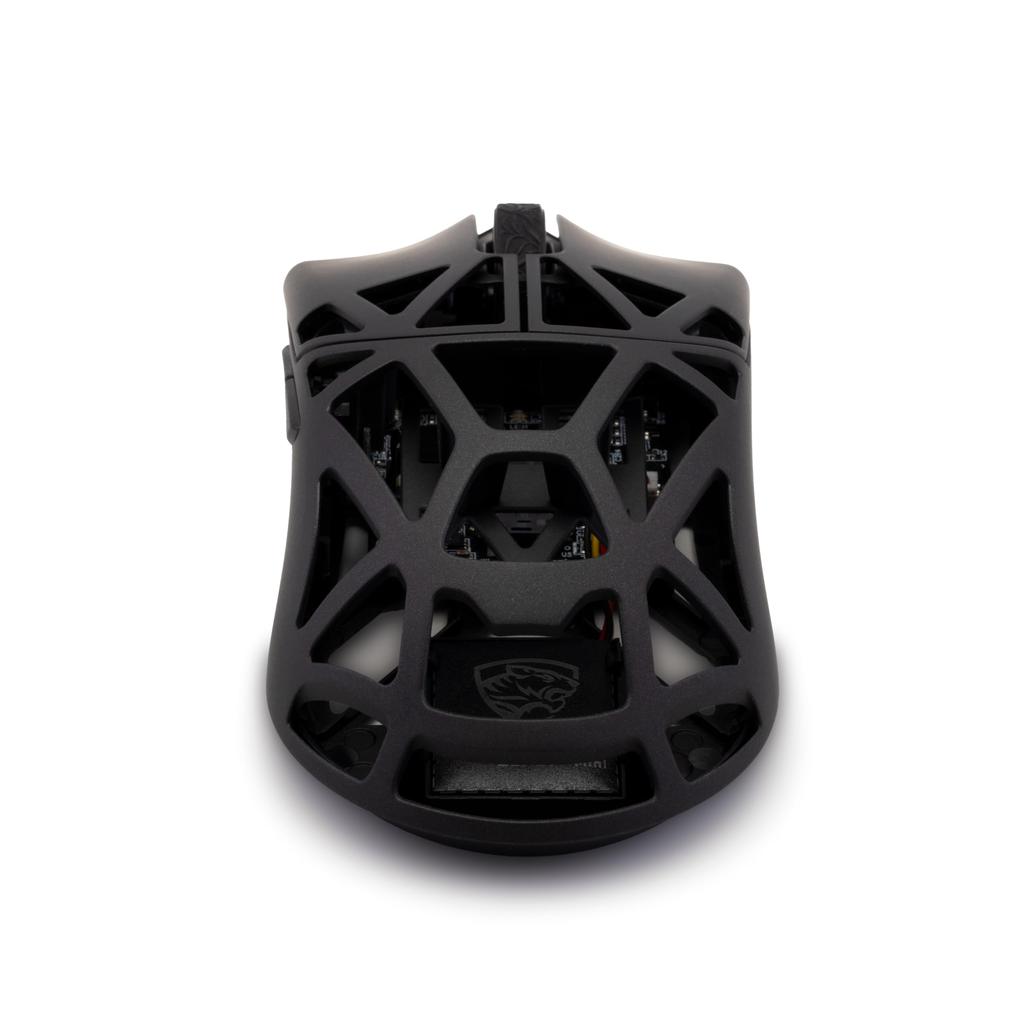 WLMOUSE Beast X Mini Pro Wireless Gaming Mouse with No Side Ambidextrous 8KHz Polling Magnesium Alloy 36g PAW3950HS Sensor Japanese Holes, Design,