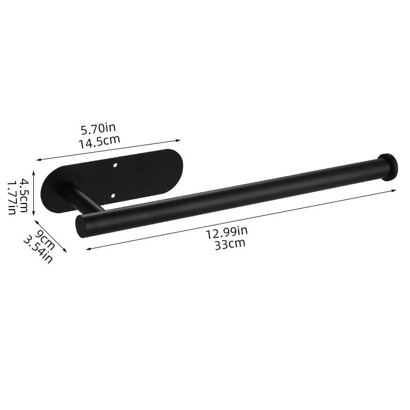 Self Adhesive Toilet Paper Holder No Punching Bathroom Kitchen Paper Roll Towel Organizer Waterproof Wall Mount Easy Install