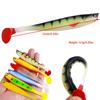 5pcs/bag Soft Lures 11CM-8.3G Fishing Lure Wobblers Double Color Aritificial T Tail Silicone Bait Swimbait Bass Pike Tackle