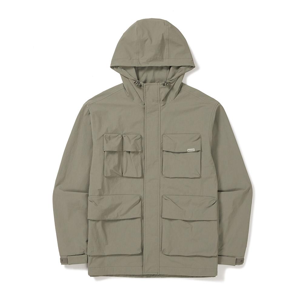 SNOWPEAK Route Utility Windbreaker Khaki Gray (S24FMRWB66)