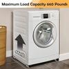 2pcs Washing Machine Pad High Base Shelf Refrigerator Cabinet Movable Shelf Tripod Roller Bracket Universal